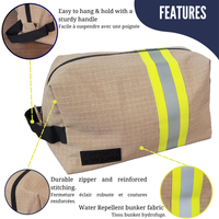 Sac à outils utilitaire durable de sécurité de pompier résistant et étanche personnalisé de haute qualité avec bandes réfléchissantes