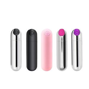 Mainan seks Dildo Stimulator klitoris tahan air untuk wanita <span class=keywords><strong>Vibrator</strong></span> peluru Mini USB untuk produk seks wanita - Product Image 1