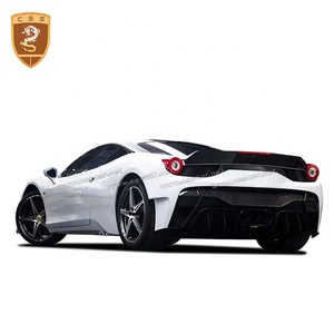 Difusor de Parachoques Trasero de Fibra de Carbono Estilo Vors, Puntas de Escape para <span class=keywords><strong>Ferrari</strong></span> <span class=keywords><strong>458</strong></span> Italia <span class=keywords><strong>Speciale</strong></span> <span class=keywords><strong>Spider</strong></span> - Product Image 4