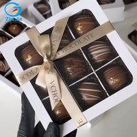 Boîte à chocolat en papier avec impression de logo personnalisé, papier alimentaire, boîte d'emballage pour pâtisserie, tiramisu, gâteau, boulangerie, avec logo en feuille d'or