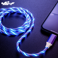 Kabel pengisi daya Led Cahaya Usb cepat, ponsel grosir Tiongkok Shenzhen konektor USB 2.0 standar, untuk Iphone TPE