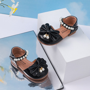 Zapatos de Princesa Estilo Coreano para Niñas, Primavera-Verano 2025, con Lazo, Suela Compuesta Pequeña, Cierre de Velcro, Zapatos Infantiles - Product Image 2