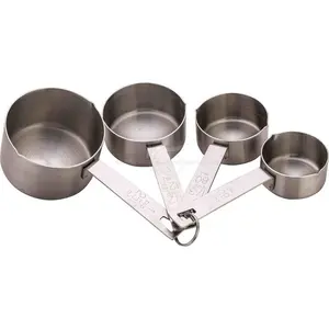 1pc Stainless Steel Measuring Cup With 3 Scale Lines: Ounce, Cup, And  Cocktail Glass
