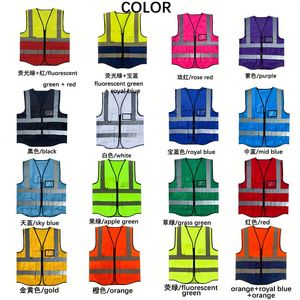 Gilet de sécurité d'été personnalisé avec logo, imprimé, pour les bénévoles, avec fermeture éclair - Product Image 2