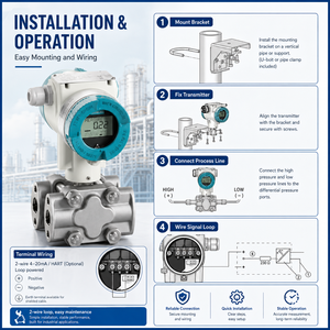 SITRANS P320 Diferencial Inteligente 4-20mA HART Precisión del 0.5%FS Acero Inoxidable 316 - Product Image 2