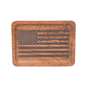 Plateau de service gravé au laser en bois de cuisine rectangulaire ou plateau en bois d'utilisation de restaurant d'hôtel à la maison pour le service de café de thé - Product Image 2