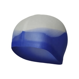 Nuovo Stile Misto-colore di <span class=keywords><strong>nuoto</strong></span> Per Adulti cappello Colorato Sfumatura di colore Protezione di Nuotata Del <span class=keywords><strong>Silicone</strong></span> - Product Image 4