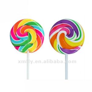 Wholesale Giant Fruit Swirl Rainbow <strong>Large</strong> <strong>Lollipop</strong> Flat and Fruity <strong>Lollipop</strong> Made of Sugar Packaged in Bulk - Product Image 4