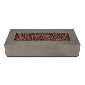 Pozo de fuego de gas rectangular de alta calidad, pozo de fuego de hormigón para patio trasero con muebles de jardín de vidrio de fuego - Product Image 2