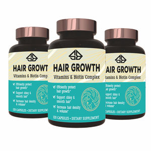 Suplementos para el Crecimiento del Cabello OEM con Vitaminas y Biotina, Productos de Belleza, Cápsulas para un Cabello Más Fuerte, 120 Cápsulas para Mujeres - Product Image 2