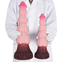 Dildo Tentáculo de Pulpo Gigante con Textura y Ventosa Elevada, Juguete Sexual de Fantasía para Juego Anal y en Pareja