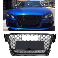 Grille de pare-chocs avant ALLWELL compatible avec Audi A4 B8, mise à niveau vers grille RS4, 2008-2012, ventilation de pare-chocs avant améliorée pour A4