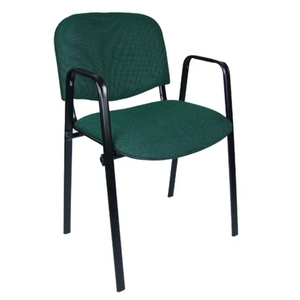 Sedia impilabile con braccioli imbottiti per ufficio, <span class=keywords><strong>scuola</strong></span>, chiesa, visitatori, reception, formazione, conferenze e riunioni, con struttura in ferro - Product Image 6