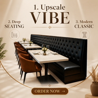 Meubles de restaurant personnalisables, banquette rembourrée commerciale, ensemble de canapés pour café, hôtel, fabrication OEM robuste
