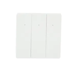 standard Smart Life App Smart Home Glass 3 Gang 1 Way Wifi Wall Light Touch Panel Electric Switch