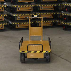 Chariot de transport électrique à plateforme <span class=keywords><strong>4</strong></span> roues, chariot à batterie 1 tonne, chariot à plateau électrique, support OEM - Product Image 5