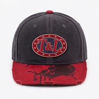 Casquette de baseball ajustable à 6 panneaux en faux daim avec logo personnalisé T&L et impression numérique par transfert thermique