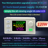 SK120X 120W DC Buck Boost Converter DC Regulated Power Supply 0.6-36V 6A Power Module Adjustable Regulated Lab Power Supply.