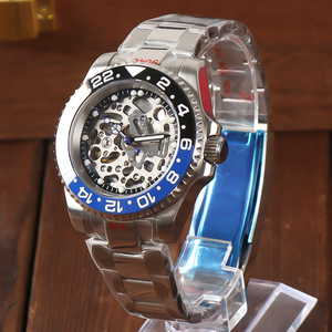 Minutetime <span class=keywords><strong>Seiko</strong></span>, montre à quartz en acier inoxydable, 40 mm, cadran entièrement creux, verre saphir, étanche 10 BAR, sport, plongée, boîtier transparent - Product Image 2