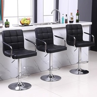 Chaise Ba Zhou prix d'usine hauteur réglable avec accoudoirs dossier bas tabourets de bar tabourets de bar chaise de bar
