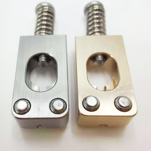 Chevilles de pont à trou rond de 10,5 mm, couleur laiton originale, couleur acier inoxydable original, pour pièces de guidage de cordes de guitare électrique - Product Image 5