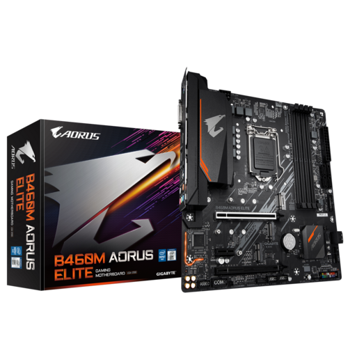 New GIGA-BYTE B460M AORUS ELITE LGA1200 Ddr4*4 Gaming or Work Motherboard