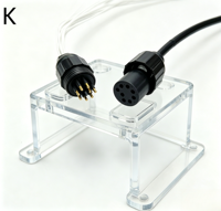 Connecteur Subconn Standard Circulaire Femelle Bulkhead Mâle Inline BH8F IL8M Submersible Pluggable pour Câble Humide Rov IP69k