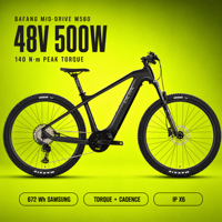 Vélo de montagne électrique tout-terrain léger à frein à disque, cadre en fibre de carbone, transmission centrale, 12 vitesses, 29 pouces, 27,5 pouces, XC Trail, course