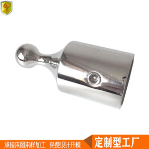 Capuchon coulissant en acier inoxydable de qualité marine de 22 mm, à simple fil, en forme de boule, avec connexion de tube d'auvent, attache rapide - Product Image 4