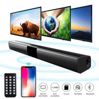 Barre de son audio pour téléviseur, haut-parleur 2.0 canaux filaire et sans fil 20W, longue barre de son pour système home cinéma