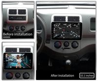 Monitor Layar Mobil Android Auto 10.1 Inci yang Dapat Diputar, Radio Mobil Android, Layar GPS Navigasi Universal, Carplay, Sistem Audio Mobil 1 Din