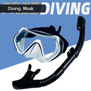 Masque de plongée pour adultes avec lentille en verre trempé à système Dry Top, équipement de sports nautiques - Product Image 5