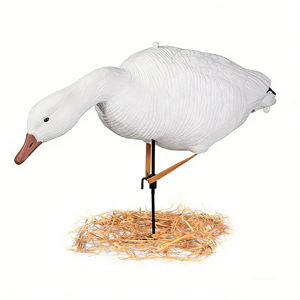 Décoy pliable en EVA pour oie des neiges avec piquet de support - Pose réaliste 3D de canard d'eau canadien en train de manger pour la chasse et le jardin - Product Image 3