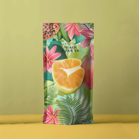 MOQ 500 stuks Plastic Matte Zwarte Mylar Zakken Aluminiumfolie Stazak Ziplock Snack Voedsel Zak met Helder Venster