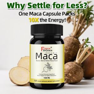 Extractos de Raíz de Maca de Alta Potencia 1500 mg, Apoyo Energético para Hombres y Mujeres, 120 Cápsulas de Raíz de Maca - Product Image 2