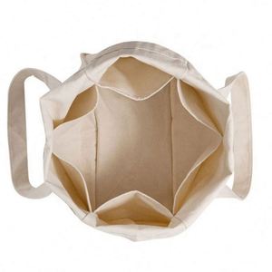 Bolsas de Compras de Lona de Algodón Orgánico Reutilizables con Logotipo Personalizado Impreso al por Mayor, con Bolsillo Interior para Uso en Supermercados - Product Image 6