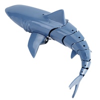Juguete de Tiburón RC en Oferta, Flexible, 2.4G, 20 Minutos de Autonomía, Simulación Eléctrica, Motor Resistente al Agua, Juguete de Animal RC para Niños