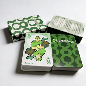 Cartas de Juego Personalizadas <span class=keywords><strong>ChenSheng</strong></span> de Alta Calidad, 280g, Núcleo Azul, Material de Papel Ecológico y Duradero, Logotipo Personalizado para Promocionales - Product Image 2