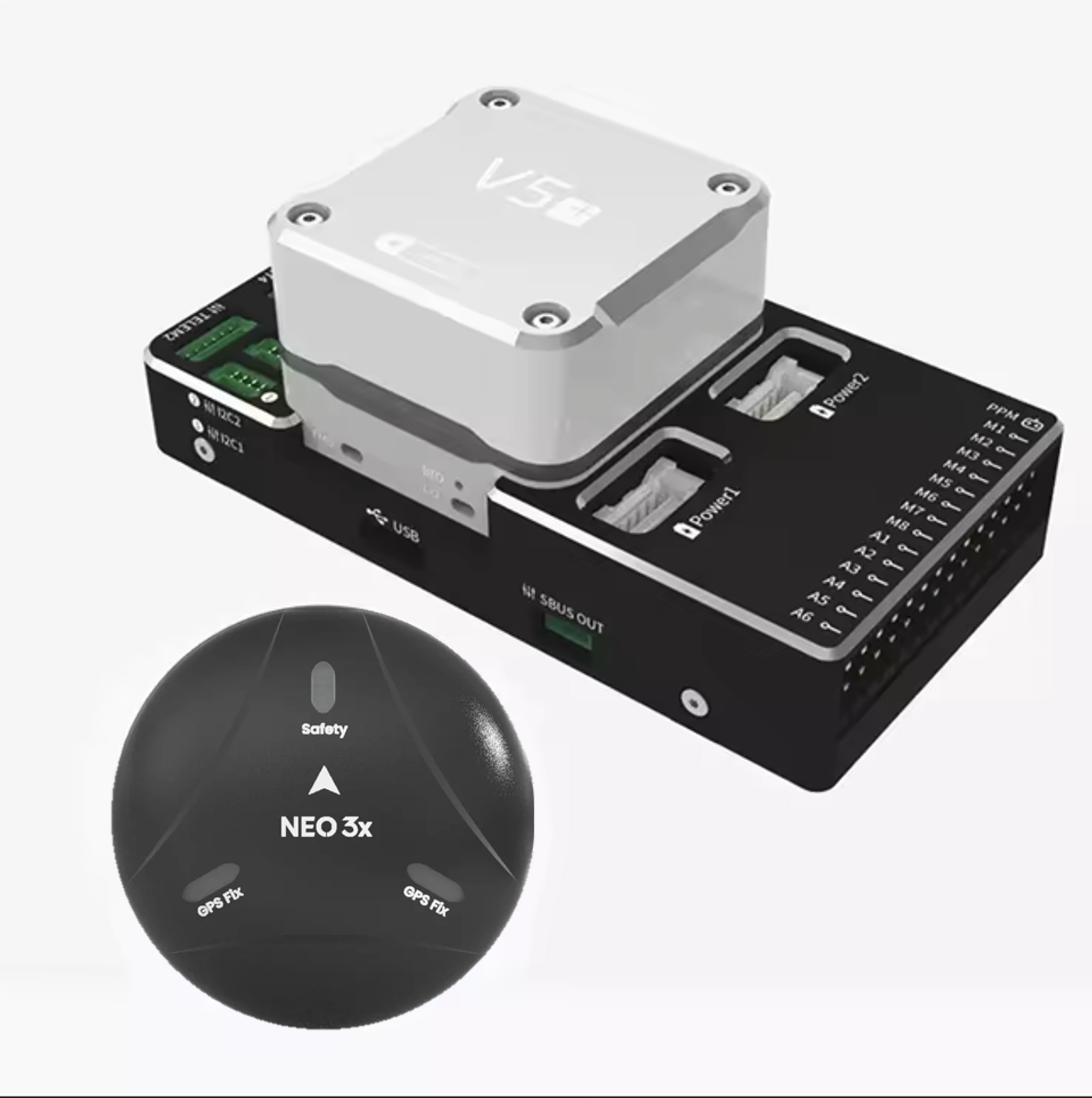 Contrôle de vol V5+ avec GPS NEO 3X