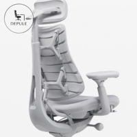 Chaise de bureau pivotante électrique ergonomique et réglable en alliage d'aluminium, chaise de gaming, avec support dorsal haut