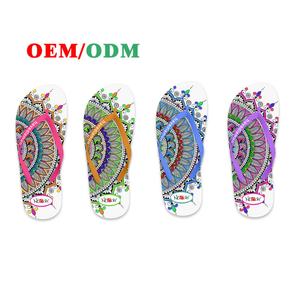 Sandalias de Playa Nicecin para Mujer, Coloridas, con Diseño Geométrico Personalizado, de Espuma de PE Suave, Pantuflas de Verano, OEM/ODM - Product Image 3