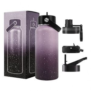 Stainless Steel Vacuum Insulated <b>Bottle</b> with Silicone Sleeve Anti-Slip Drop-Proof - Product Image 1