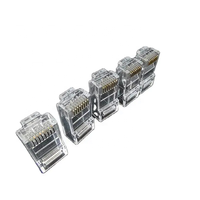 Système de câblage réseau Cat 6 UTP 8P8C Paire de connecteurs réutilisables sans outil RJ45 Cat6 Fiches murales modulaires