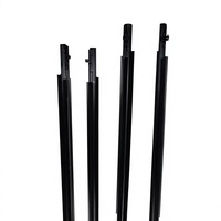 NOAH 2015-2021 BLACK Bande de moulage de fenêtre de porte / Joint en caoutchouc anti-poussière / Joint de fenêtre automobile OEM 68161-28081 68162-28081 68163-28060