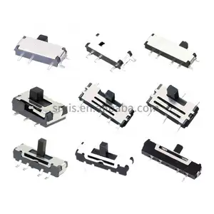 HOT SALE SK-06 One-Pole Three-Position Slide Switch 4 Pin T60 silent Push Button Switch SMD For Hair Dryer