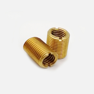 Tuerca métrica personalizable de acero al carbono con cierre de inserción autorroscante modelo <span class=keywords><strong>M6</strong></span>, incluye tornillo de aluminio Chapado en zinc, latón inoxidable - Product Image 2