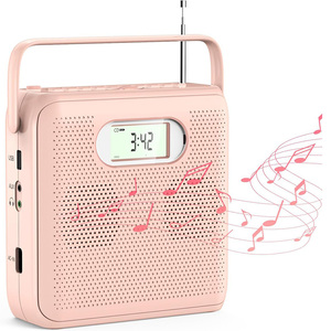 Lecteur CD portable Boombox BT 5.0, haut-parleur sans fil, radio FM, enregistreur MP3 USB, répétition A-B, écran LCD, stéréo portable pour la maison - Product Image 6