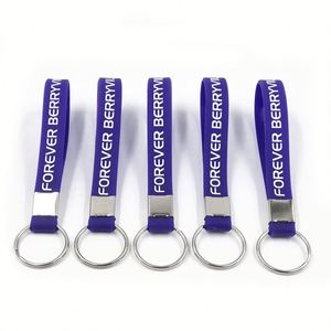 Pulsera de Silicona Personalizada Promocional, Llavero de Goma de Baloncesto con Logotipo - Product Image 3