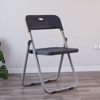 Chaise pliante en plastique pour bureau, réunion, conférence, portable, simple, décontractée, salle à manger, salon
