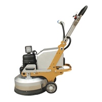 Machine à polir les sols manuelle 220V à 9 têtes, meuleuse planétaire pour béton 4KW avec moteur et boîte de vitesses, réservoir d'eau de 10,6L